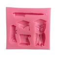 thumbnail image 1 of Foqnuq Graduation Cap Silicone Mold Set, Graduation Cake Decoration Molds, Flexible Baking Molds for Chocolate, Dessert, and Snack Making - 4 PCS, 1 of 2