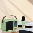 thumbnail image 1 of Foqnuq Handheld Bluetooth Karaoke Speaker Mini Microphone 1500mAh Portable Sound System with DSP Reverb for Outdoor Singing Parties, 1 of 8
