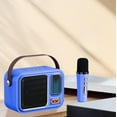 thumbnail image 1 of Foqnuq Handheld Bluetooth Karaoke Speaker Mini Microphone 1500mAh Portable Sound System with DSP Reverb for Outdoor Singing Parties, 1 of 8