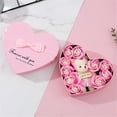 Foqnuq Heart Shaped Rose Soap Gift Box Valentine's, Christmas, Mother