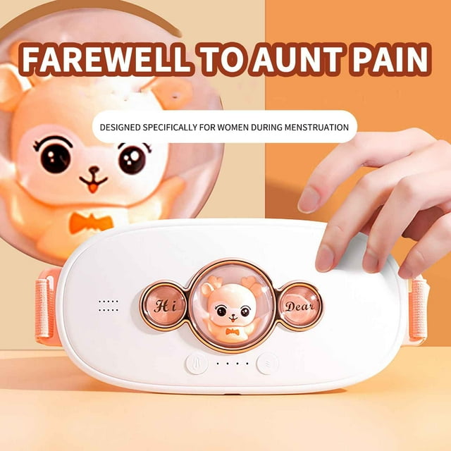 Foqnuq Heating Pad for Menstrual Cramps, Warm Uterus Belt with Massage