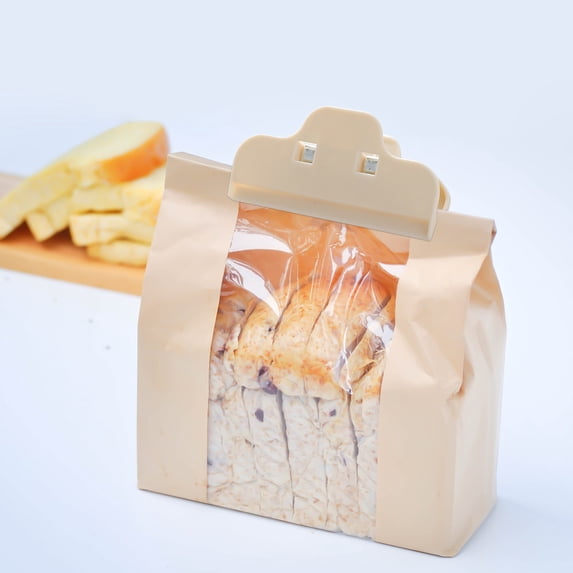 Foqnuq Heavy Duty Chip Bag Clips, Food Sealing Clips for Kitchen & Office, Plastic Snack Bag Clamps for Coffee, Pet Food, Crisps