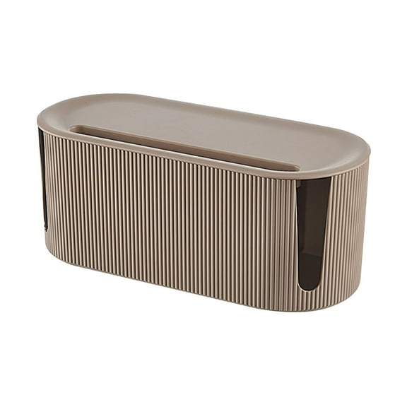 Foqnuq Home Cable Management Box, Plug Board Storage Container, Ventilated Design, Large Capacity for Organizing Data Cables and WiFi Routers