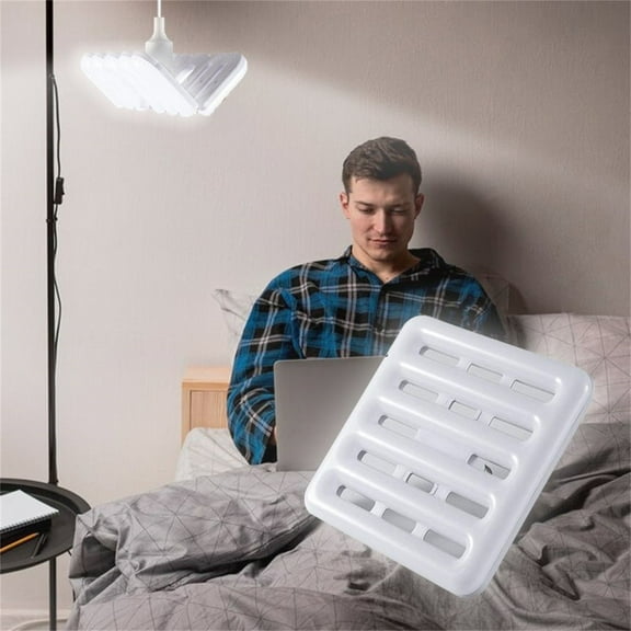 Foqnuq LED Foldable Garage Light - High-Power Energy-Saving E27 Screw Mouth Super Bright Eye Protection for Household Use