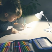 Foqnuq LED Mini Clip Lamp Bright Night Light Adjustable Brightness for Bedside Reading and Cozy Ambiance, Energy-Efficient and Space-Saving Design