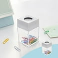 thumbnail image 1 of Foqnuq Macaron Color Magnetic Paper Clip Storage Bucket, Desk Organizing Container, Stationery Holder for Clips & Small Office Supplies - Cute & Compact Design, 1 of 7