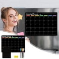 thumbnail image 1 of Foqnuq Magnetic Refrigerator/Fridge Whiteboard Calendar - Dry Erase Planner, Magnetic Wall Sticker Memo Board, Reusable Monthly/Weekly Schedule 3ml, 1 of 7