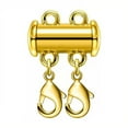 thumbnail image 1 of Foqnuq Magnetic Slide Lock Clasp Necklace Connector Multi-Strand Slide Tube Clasps Jewelry Making Easy to Use for Layering Necklaces and Bracelets, 1 of 1