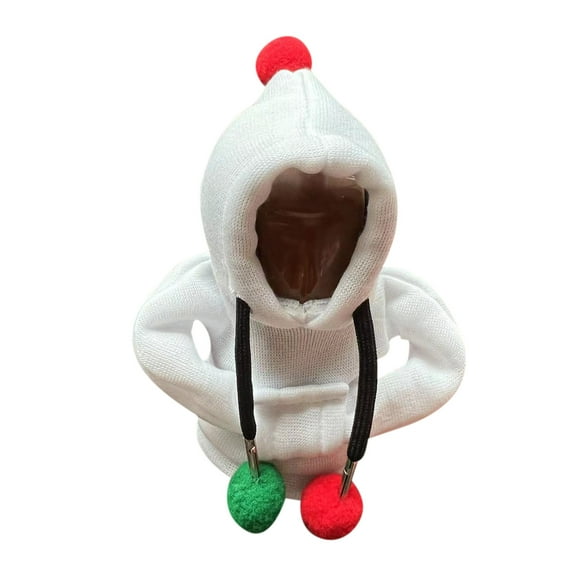 Foqnuq Mini Gear Lever Car Shifter Hoodie, Cute Sweater for Car Interior Accessories, Funny Auto Shift Knob Cover
