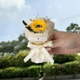 thumbnail image 1 of Foqnuq Mini Pocket Simulation Flower Bouquet - Rose & Sunflower Everlasting Floral Gift Box for Birthday, Wedding, Home Decoration, 1 of 6