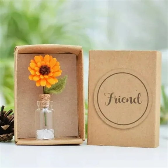 Foqnuq Mini Sunflowers Set Artificial Flowers Decorative Gift for Crafts, DIY Projects, Home Decor, Mother's Day, Valentine's Day, Anniversary