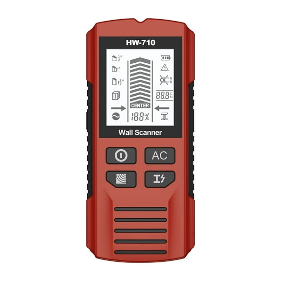 Foqnuq Multifunctional Metal Detector Wall Scanner Handheld Tool Accurate Detection for Wires and Pipes in Walls Lightweight Portable Design