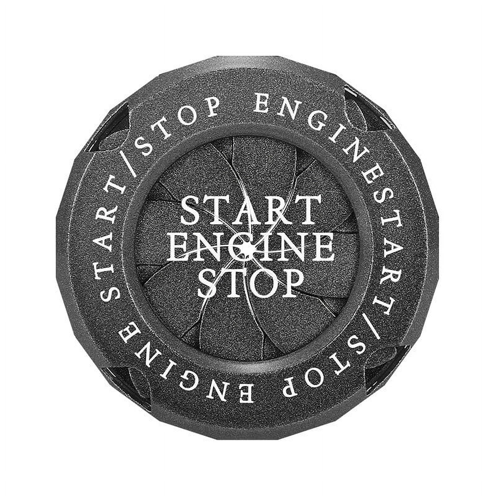 Foqnuq One Click Start Button Ignition Switch Cover Motorcycle Engine