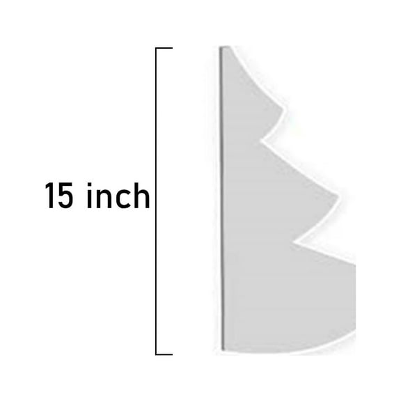 Foqnuq PVC Christmas Tree Quilting Templates Set, DIY Hand Sewing Art Crafts Ruler for Holiday Gifts and Decoration