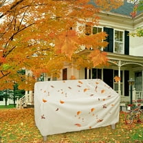 Foqnuq Patio Loveseat Cover, Outdoor Furniture Protector, Waterproof & UV Resistant Sofa Cover, Fits 57.87"x32.68", Ideal for Courtyard & Garden Use