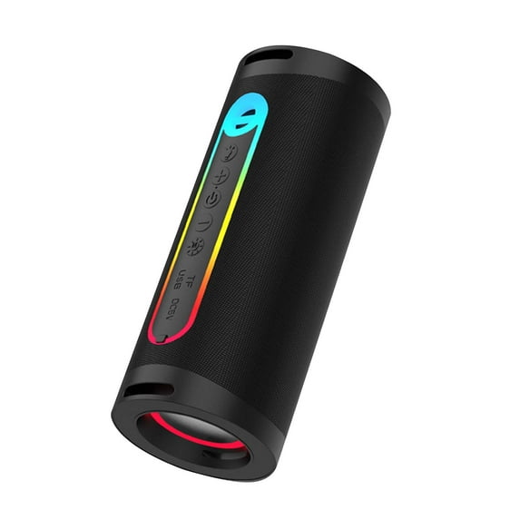 Foqnuq Portable Bluetooth Speaker Outdoor HD Sound Subwoofer with Phone Stand and Long Battery Life for Camping and Home Use