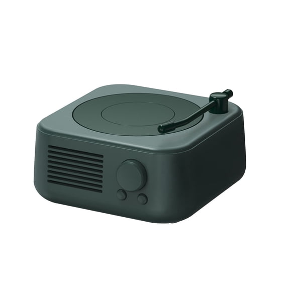 Foqnuq Portable Bluetooth Speaker Vintage Design Mini Size USB Rechargeable Outdoor Sound System with TF Card Support for Music Enjoyment