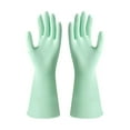 thumbnail image 1 of Foqnuq Rubber Cleaning Gloves for Dishwashing & Household Chores | Thickened Latex Kitchen Gloves | Durable & Comfortable Waterproof Rubber Gloves, 1 of 2