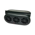 Foqnuq Solar Car Exhaust Fan, Circulation Ventilation, USB Interface