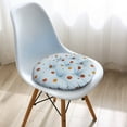 thumbnail image 1 of Foqnuq Solid Color Chair Cushion | Thickened Soft Filled Seat Pad | Round Patio Cushion | Cozy Kitchen Dining Chair Cushion - Blue, 40x40cm/45x45cm, 1 of 6