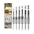 Foqnuq Square Hole Mortiser Drill Bit Set 6pcs HighCarbon Steel