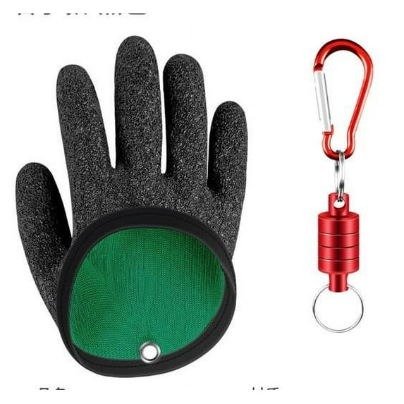 Foqnuq Stab-Proof Magnetic Fishing Gloves - Ergonomic, Durable, Waterproof for Anglers and Outdoor Activities