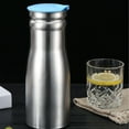 thumbnail image 1 of Foqnuq Stainless Steel Refrigerator Door Kettle with Lid, Cold Water Pitcher for Tea, Juice & Drinks, 1L Capacity, Easy Clean & Durable, 1 of 7