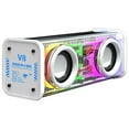 thumbnail image 1 of Foqnuq Transparent Mecha Bluetooth Speaker, LED Light Portable Speaker, High Power Bass for Parties, Outdoor Use, Wireless Stereo Sound, 1 of 2