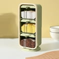 thumbnail image 1 of Foqnuq Wall Mounted Seasoning Box with Spoon, No Drilling Spice Rack, Three Compartment Seasoning Jar Set, Organized Kitchen Storage Solution, 1 of 6