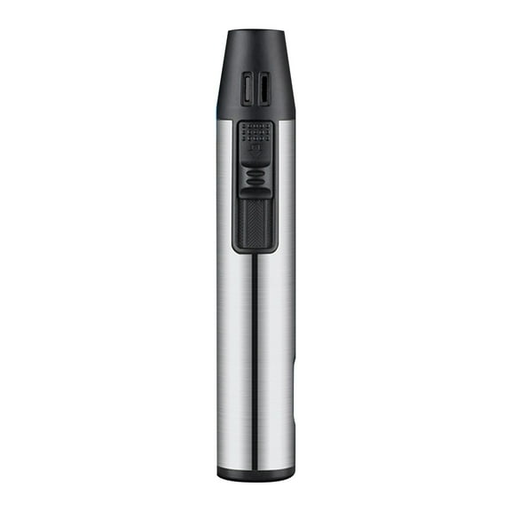 Foqnuq Windproof Lighter, Refillable Butane Torch Lighter with Adjustable Flames, Multifunctional Windproof Outdoor Torch Lighter, Suitable for Kitchen, Barbecue, Camping