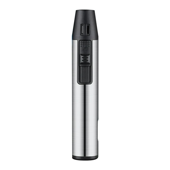 Foqnuq Windproof Lighter, Refillable Butane Torch Lighter with Adjustable Flames, Multifunctional Windproof Outdoor Torch Lighter, Suitable for Kitchen, Barbecue, Camping