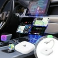 Foqnuq Wireless Android Auto Diamond Carbon White Adapter, Car Play
