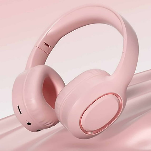 Foqnuq Wireless Wired Bluetooth Headphones Over-ear Foldable Sports Earphones Low Latency Soft Headband High Battery Life Gaming Audio