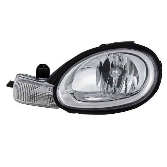 For 00 01 02 Neon Headlight Headlamp Front Head Light Chrome w/Bulb Driver Side