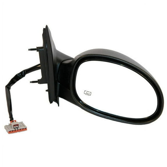 For 00-01 Neon Rear View Mirror Power Heated Black Manual Folding Passenger Side