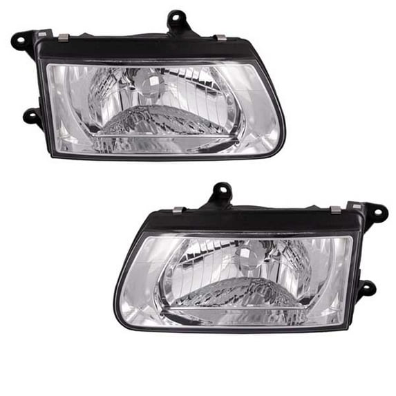 For 00-02 Passport Rodeo Headlight Headlamp Head Light Lamp Left Right Set PAIR