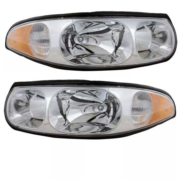 For 00-05 LeSabre Custom FWD Front Headlight Headlamp Head Light w/Bulb SET PAIR