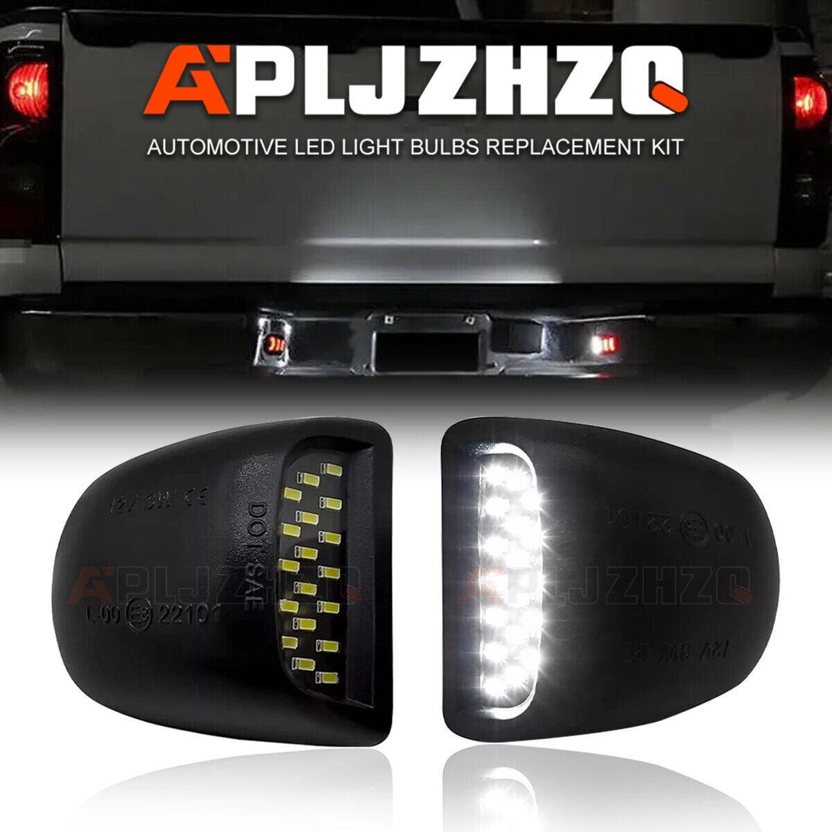 For 00-06 Chevy Tahoe Suburban GMC Yukon XL LED License Plate Light Lamp Set