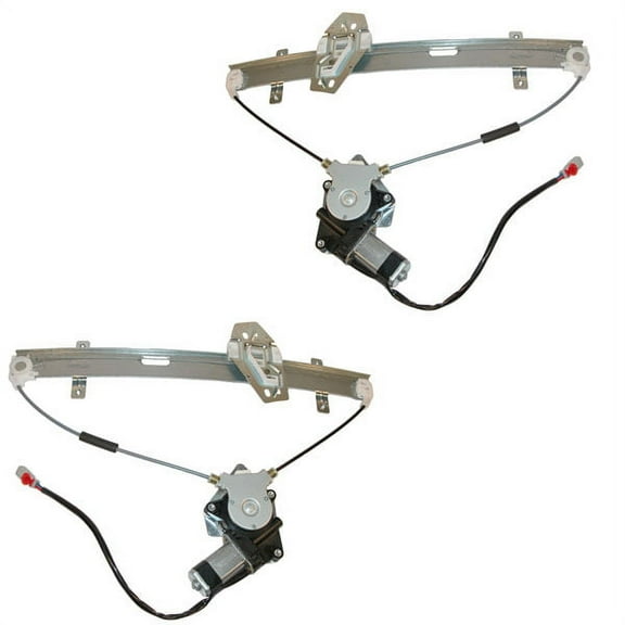 For 00-06 Mazda MPV Van Front Power Window Regulators with Motors Pair Set