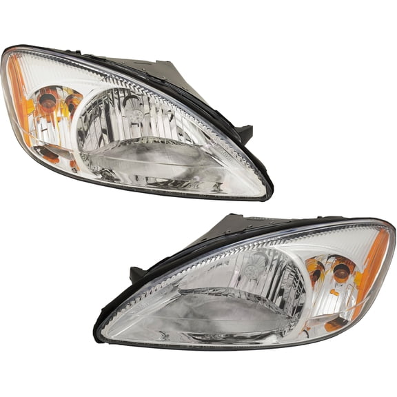 For 00-07 Taurus Headlight Headlamp Head Light Lamp w/Bracket w/Bulb SET PAIR