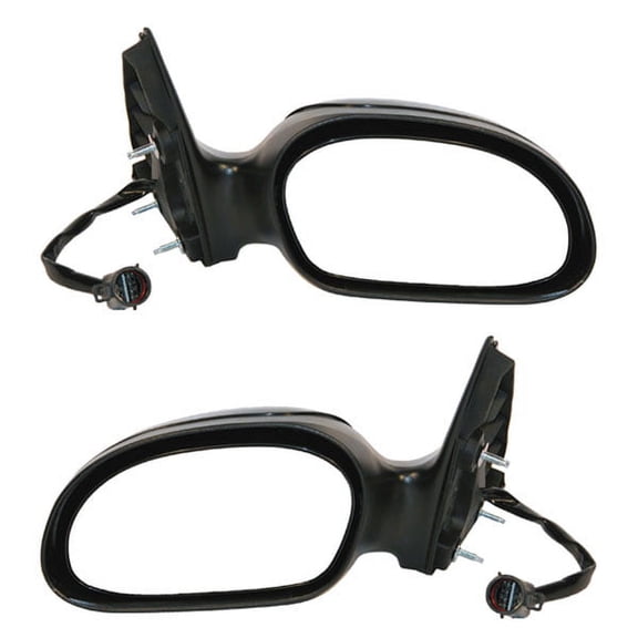 For 00-07 Taurus/Sable Rear View Mirror Power Non-Heated Non-Fold Black SET PAIR
