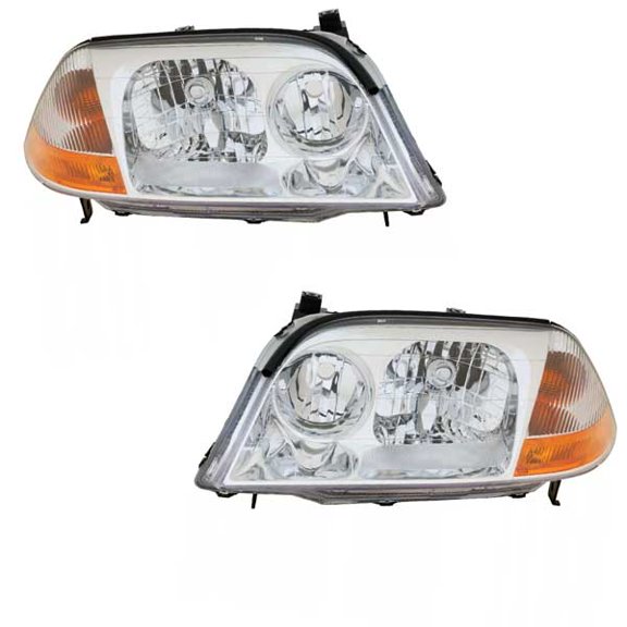 For 01-03 MDX Front Halogen Headlight Headlamp Head Light Lamp w/o Bulb SET PAIR