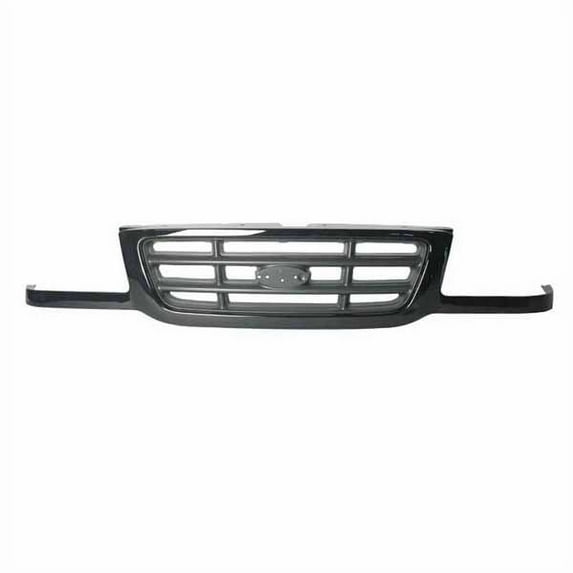 For 01-03 Ranger Pickup Truck Front Grille Assembly Black Surround Argent Insert