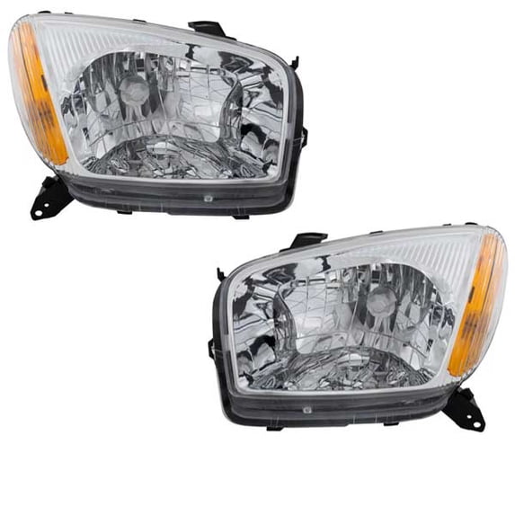 For 01-03 Rav-4 Headlight Headlamp Front Head Light Lamp Left & Right Set PAIR