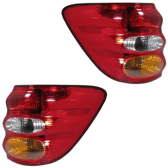 For 01-04 Sequoia Taillight Taillamp Rear Brake Light Tail Lamp w/Bulb PAIR SET
