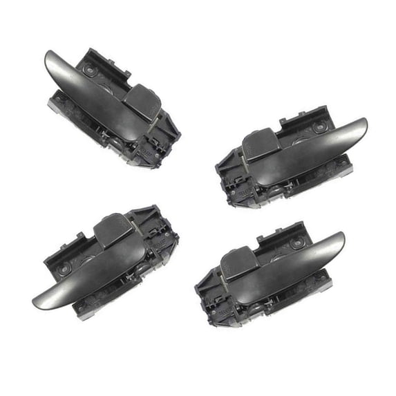 For 01-06 Hyundai Elantra Black Interior Inner Inside Door Handle 4PCS Full Set 01 02 03 04 05 06 DS212