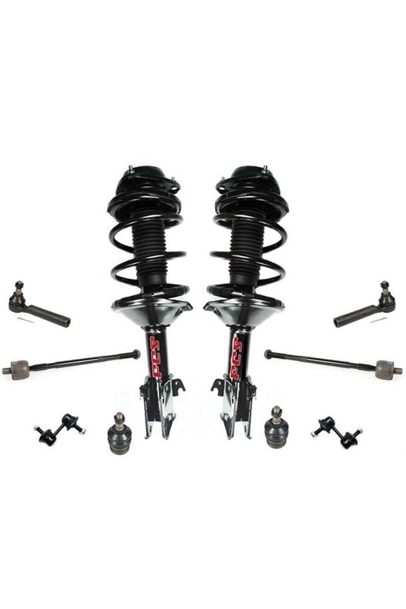 For 02-03 Impreza RS Sedan 2.5L Front Complete Struts Tie Rods Ball Joints Links