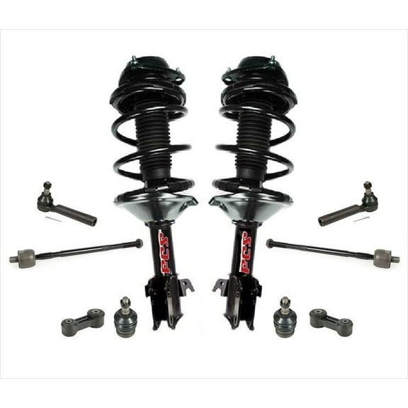 For 02-03 Impreza TS Wagon 2.5L Front Coil Spring Strut Ball Joints Tie Rods 10P