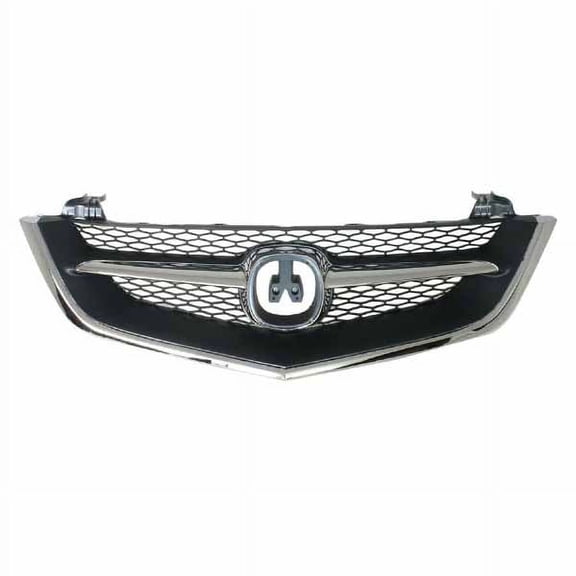 For 02-03 TL Front Face Bar Grille Assembly Chrome Shell w/Black Insert Plastic