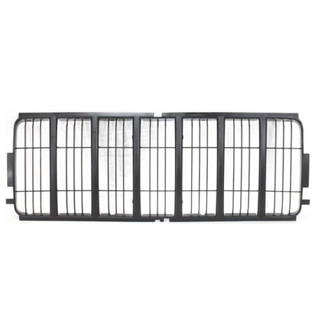 For 02-04 Liberty Front Center Grille Grill Insert Assembly Matte Black Plastic